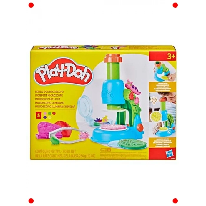 Işıklı Mikroskop Hamur Oyun Seti - Yaratıcı Keşif