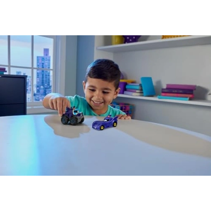 Işıklı Yarışçı Oyuncak Arabalar - 1:55 Ölçek, 2 Parça Set