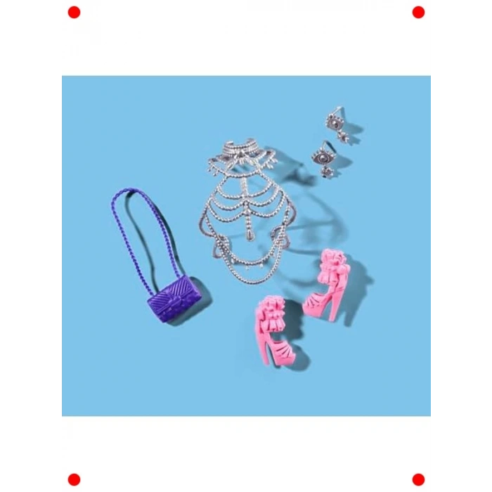 Işıltılı Elbiseli ve Aksesuarlı 29 cm Bebek Figürü