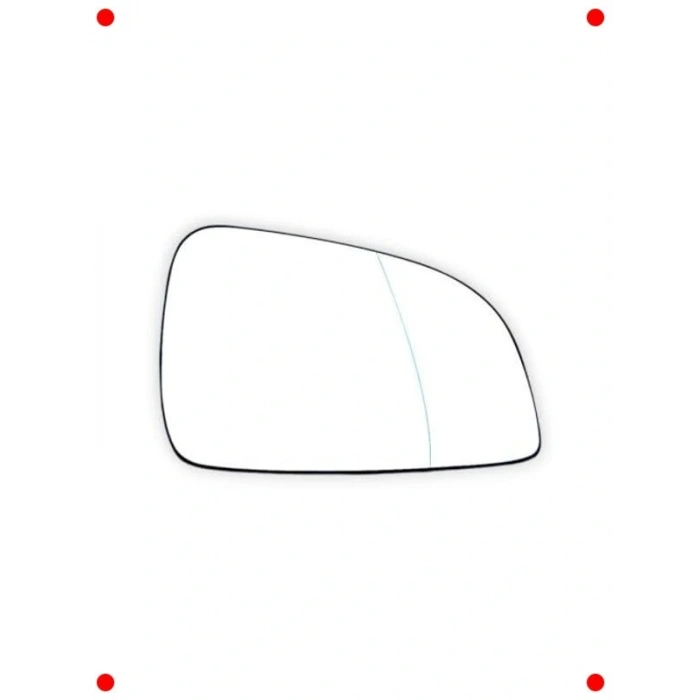 Isıtmalı Sol  Ayna Camı (Geniş Tip, 2011-2012 Uyumlu)