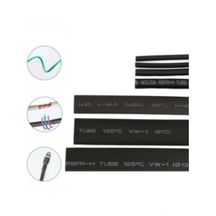 Isıyla alan makaron kablo seti, 127 parça