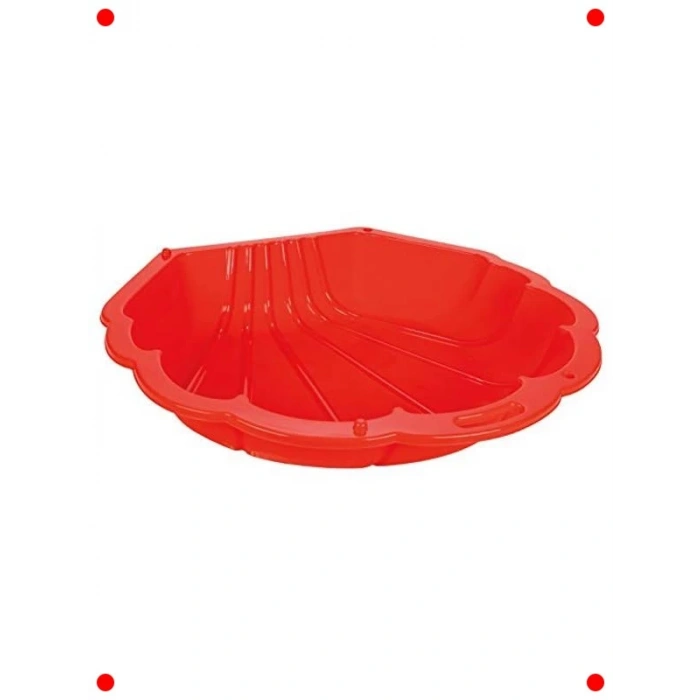 İstiridye Şekilli Kum ve Su Havuzu - Kırmızı