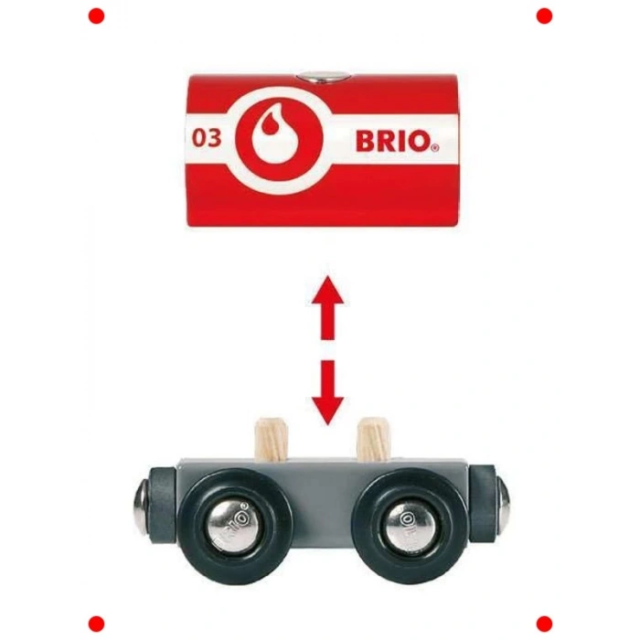 İtfaiye Temalı Ahşap Oyuncak Tren Seti