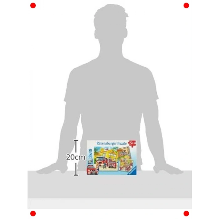 İtfaiye Temalı Çocuk Yapbozu (3x49 Parça)