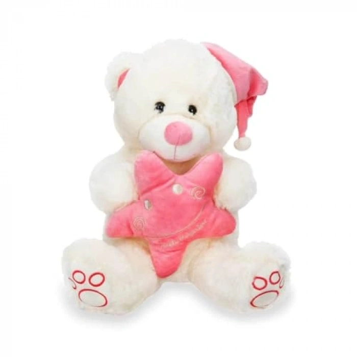 İyi Geceler Temalı Peluş Ayı, 38 cm Boyunda