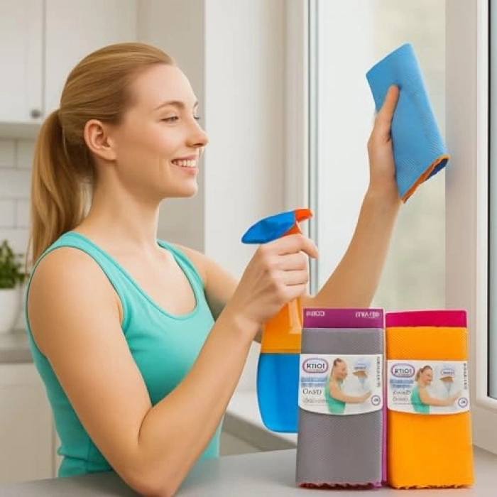 İz Bırakmaz Krofiber Cam Bezi Seti, 30x40 cm