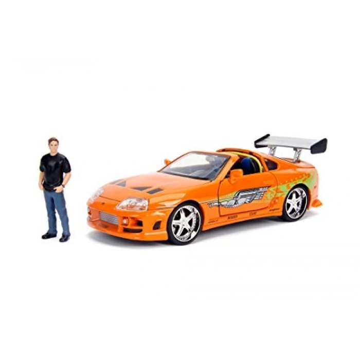 Jada 1:24 Fast & Furious Brians 1995 Toyota Supra Mk4 Figürlü Set