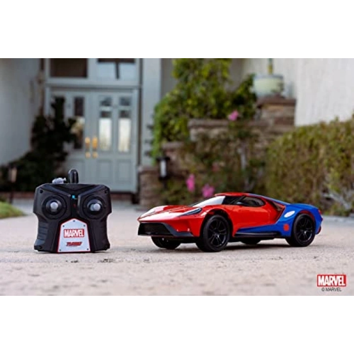 Jada Marvel Örümcek Adam Spider-Man RC 2017 Ford GT 1:16 Uzaktan Kumandalı Araba 226002