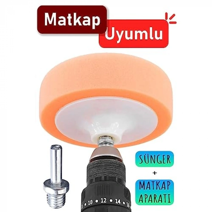 Jant Parlatma Seti, 6 Parça Konik Pasta Cila Matkap Ucu