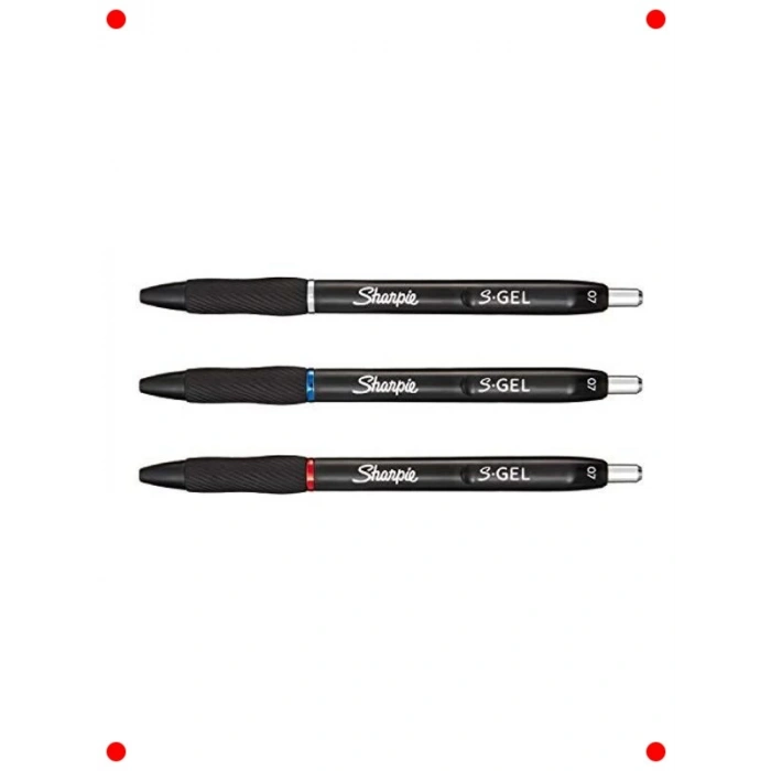 Jel Kalem, 0.7 mm Uç, Canlı Kırmızı