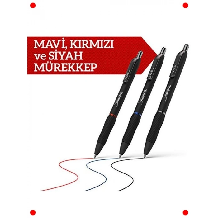 Jel Kalem, 0.7 mm Uç, Canlı Kırmızı