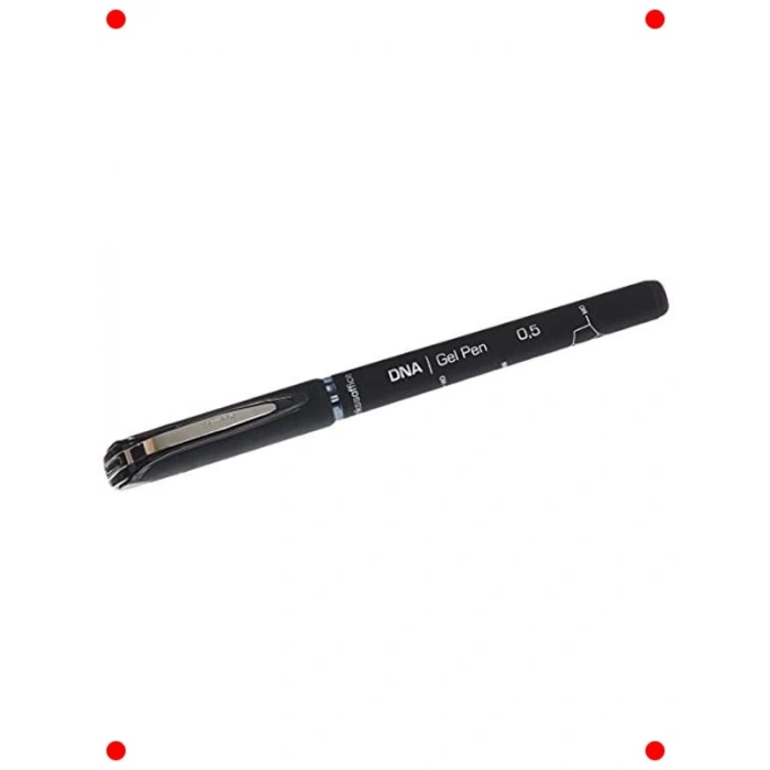 Jel Tükenmez Kalem, Siyah, 0.5 mm Uç, Pürüzsüz Yazım