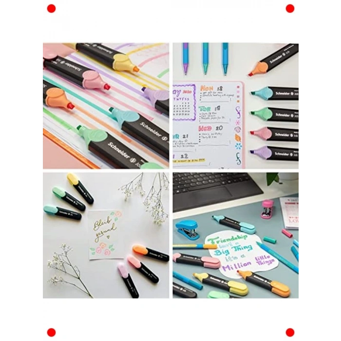 Job Pastel Fosforlu Kalem Seti, 6lı