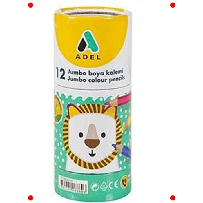 Jumbo Altıgen Boya Kalemi Seti - 12 Renk