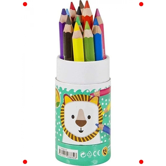 Jumbo Altıgen Boya Kalemi Seti - 12 Renk