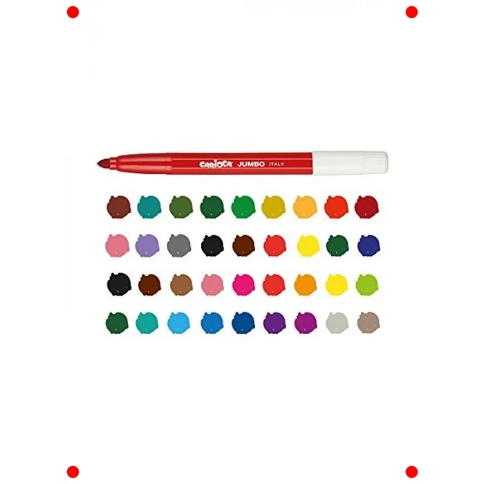 Jumbo Boy Yıkanabilir Keçeli Kalem Seti - 40 Renk