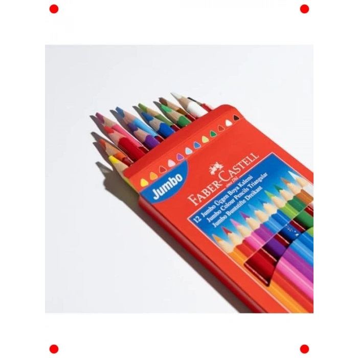 Jumbo Boya Kalemi 12 Renk, Kalın Uçlu, Çocuklar İçin