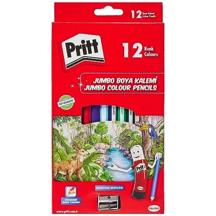 Jumbo Kuru Boya Seti, 12 Adet