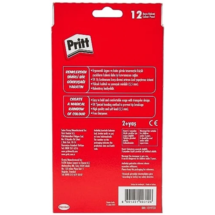 Jumbo Kuru Boya Seti, 12 Adet