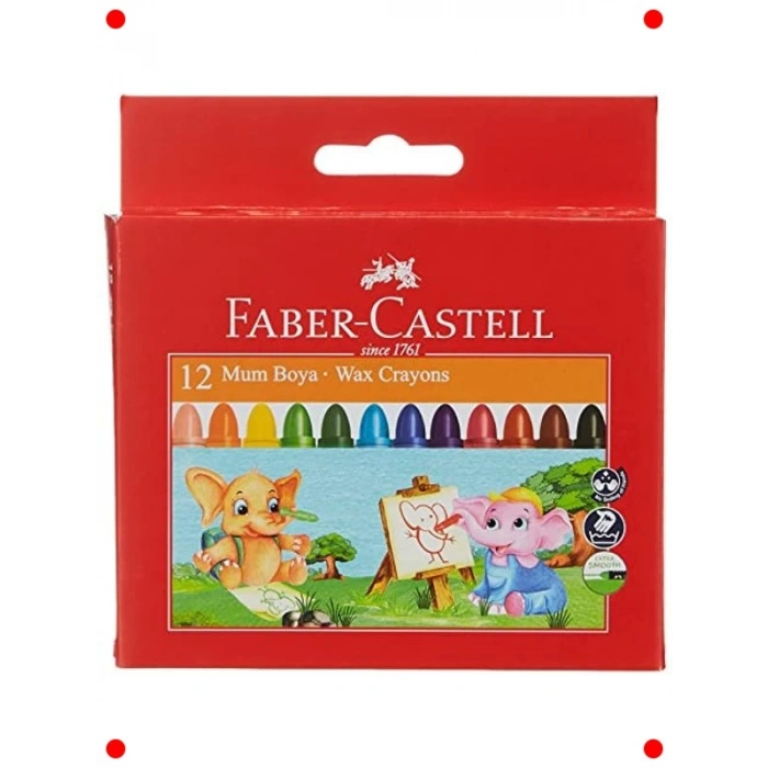 Jumbo Yıkanabilir Mum Boya Seti, 12 Renk