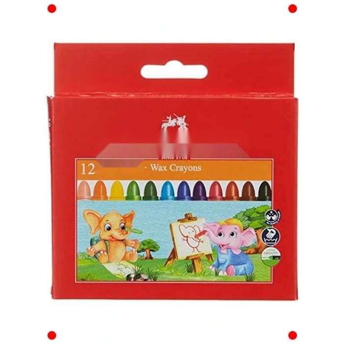 Jumbo Yıkanabilir Mum  Seti, 12 Renk