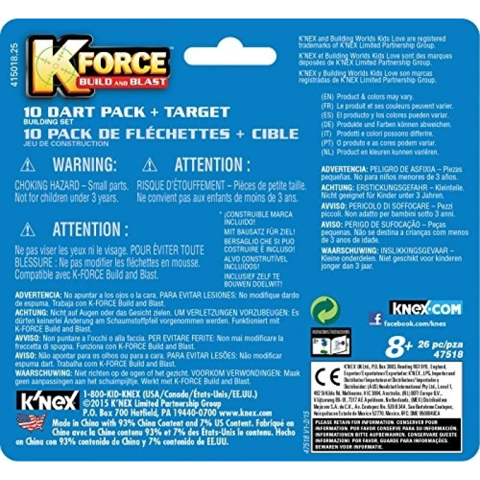 K Nex K-Force t & 10 Mer Seti Knex 47518