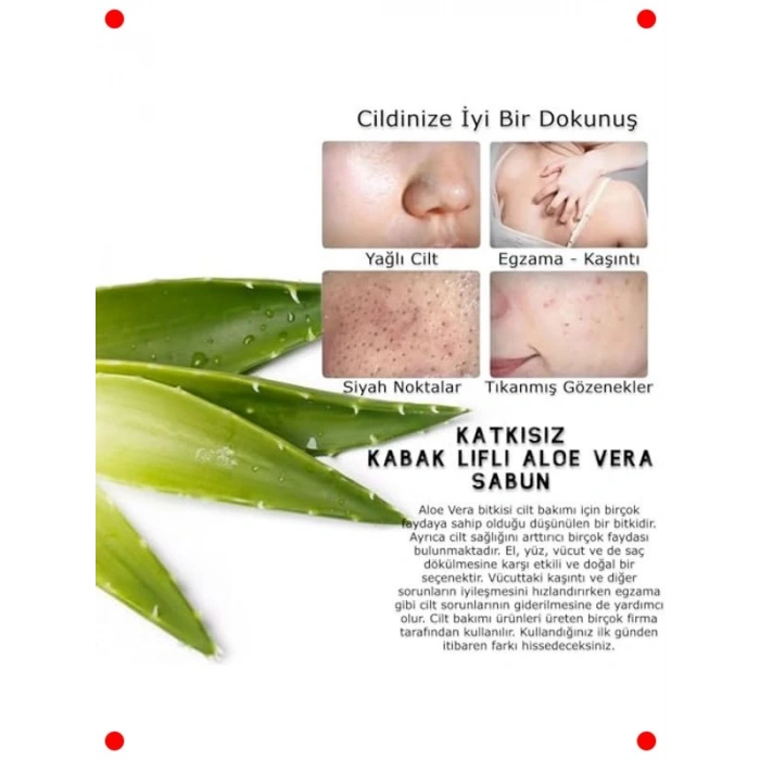 Kabak Lifli Aloe Veralı Doğal Sabun 130gr