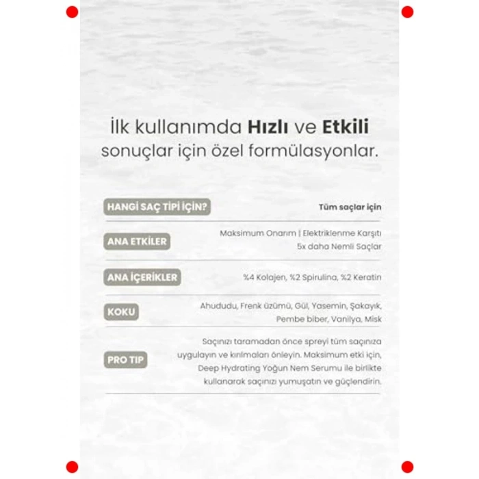 Kabarıklık Karşıtı Onarım Spreyi Seyahat Boy 100 ml