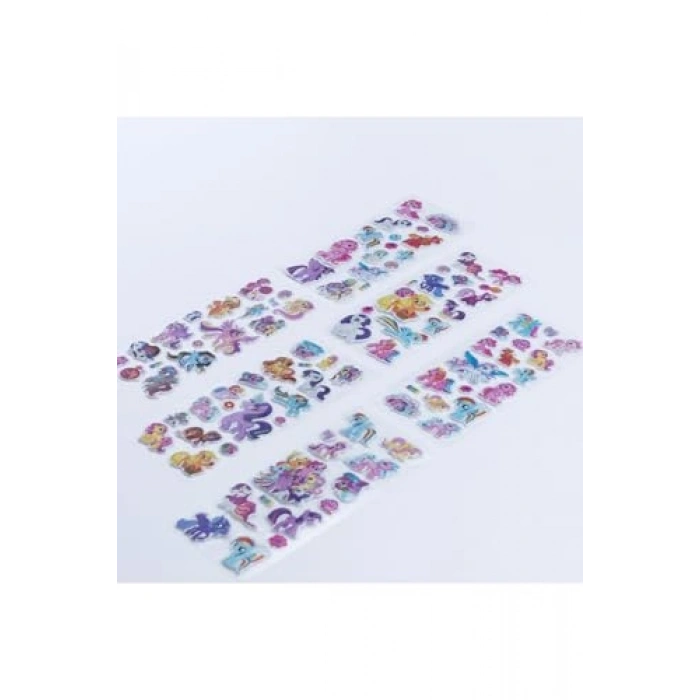 Kabartmalı Yapışkan Sticker Seti, 6 Adet, Unicorn