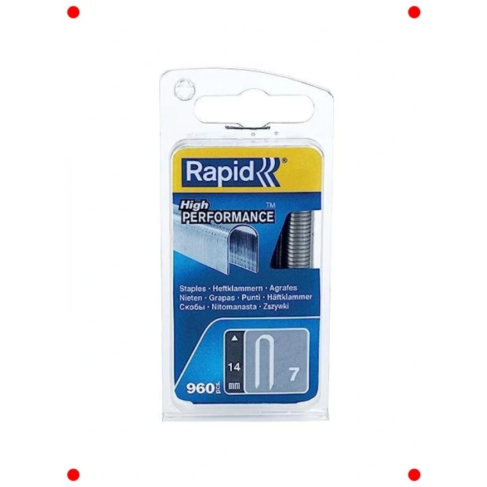 Kablo Zımba Teli - Tip 7, 14mm, Yuvarlak Sırtlı, 960 Adet