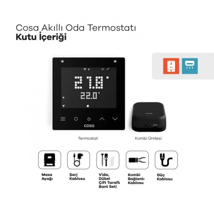 Kablosuz Akıllı Oda Termostatı, Wi-Fi Kontrolü