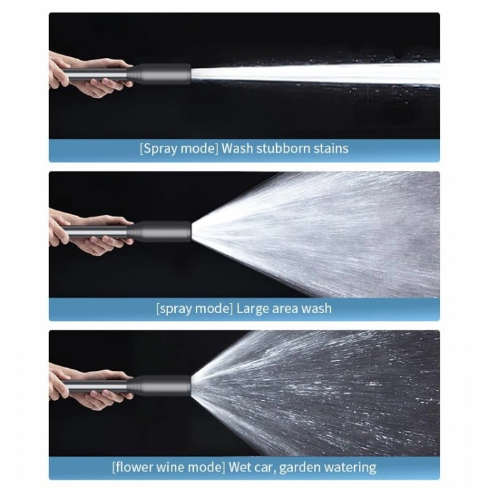 Kablosuz Basınçlı Yıkama Tabancası, 3 Kademeli Su Basıncı