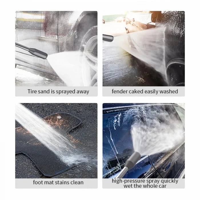 Kablosuz Basınçlı Yıkama Tabancası, 3 Kademeli Su Basıncı