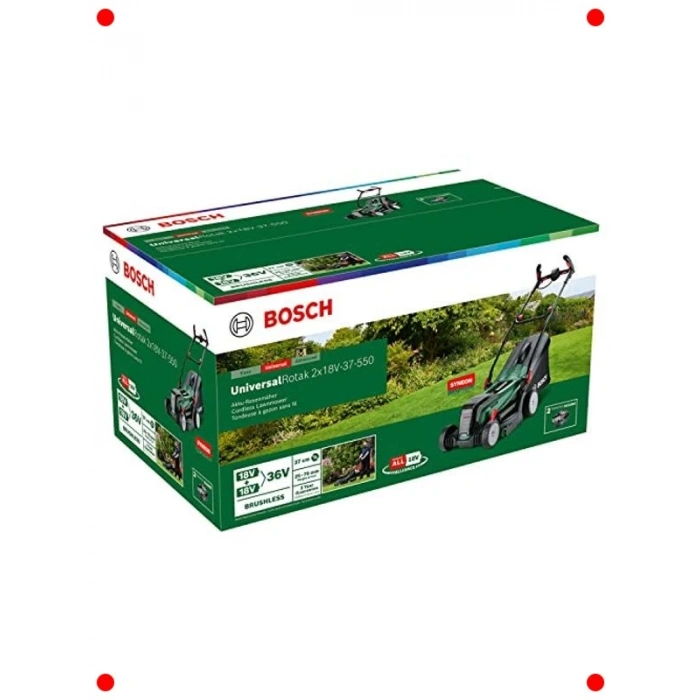 Kablosuz Çift Akülü Çim Biçme Makinesi 37 cm