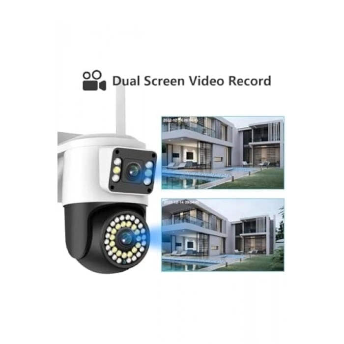 Kablosuz Güvenlik Kamera, 4MP IP, Gece Görüşlü