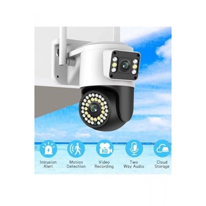 Kablosuz Güvenlik Kamera, 4MP IP, Gece Görüşlü