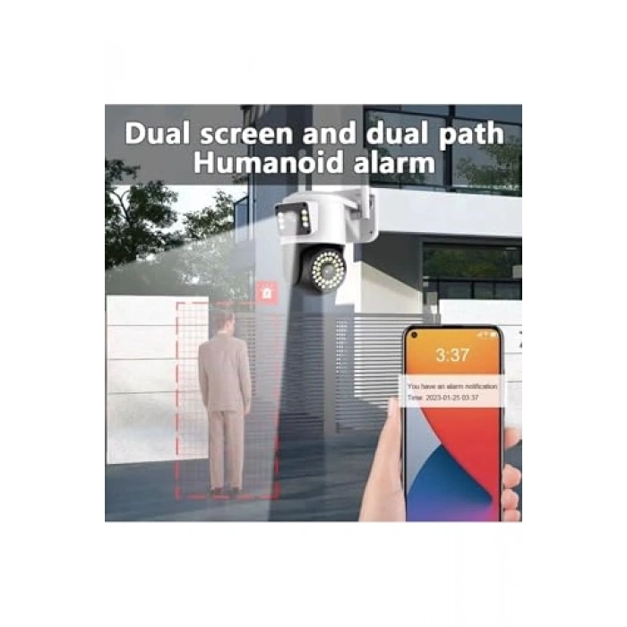 Kablosuz Güvenlik Kamera, 4MP IP, Gece Görüşlü