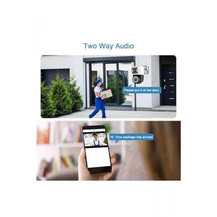 Kablosuz Güvenlik Kamera, 4MP IP, Gece Görüşlü