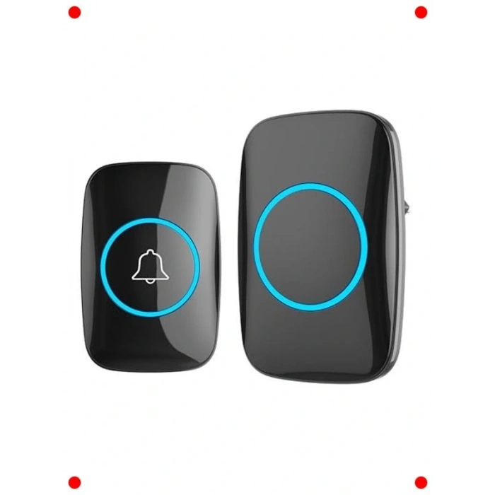 Kablosuz Kapı Zili Seti - Uzun Mesafe & LED Işıklı