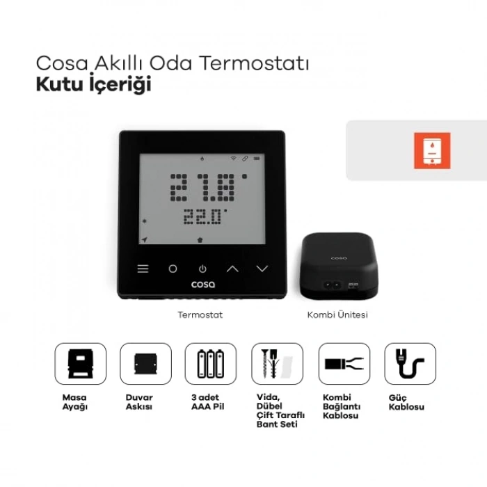 Kablosuz Oda Termostatı, Akıllı Kombi Kontrolü ile