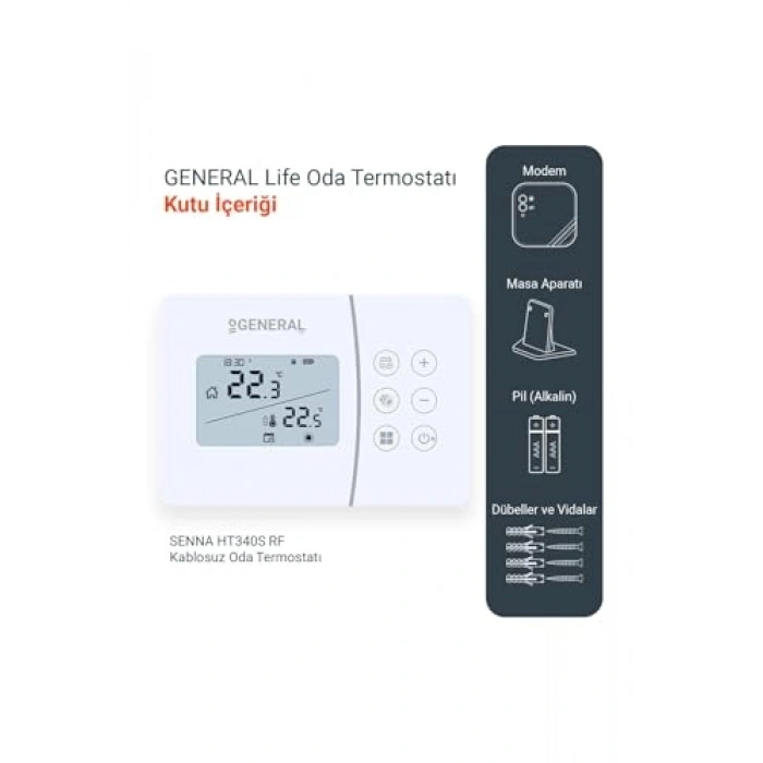 Kablosuz Oda Termostatı, RF Teknolojisi ile Uyumlu