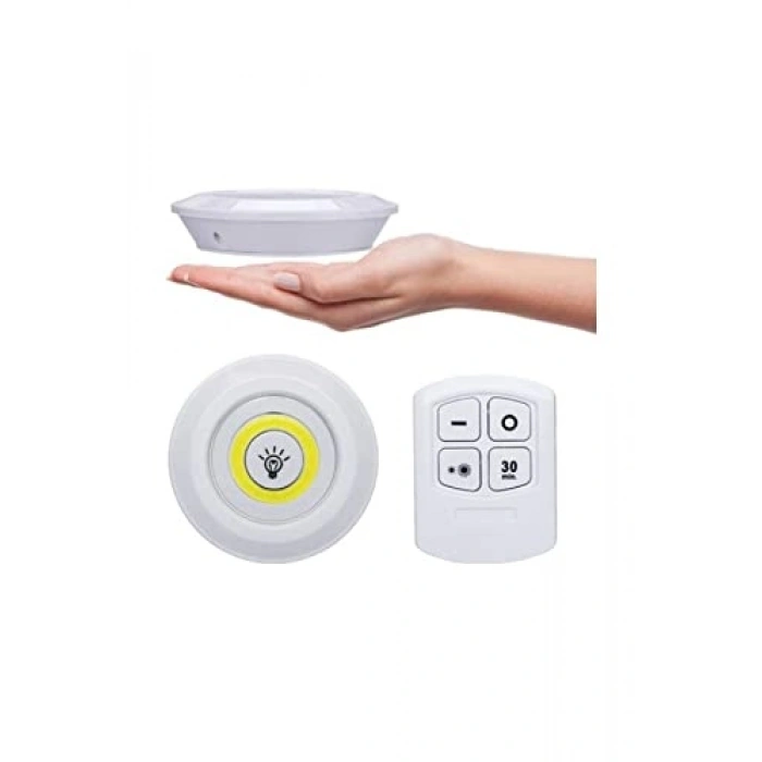 Kablosuz Pilli Spot Led Lamba - Uzaktan Kumandalı