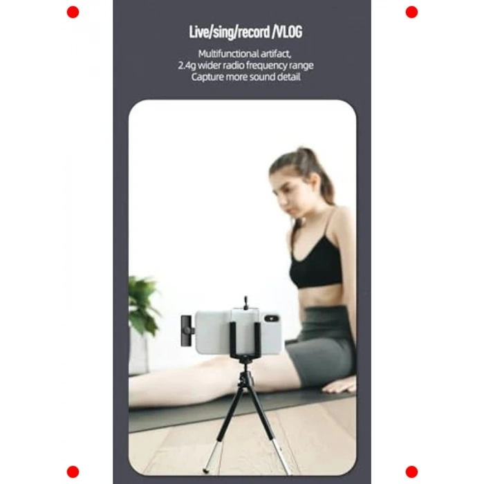 Kablosuz Yaka Mikrofon Seti (2li) - Akıllı Cihazlar İçin