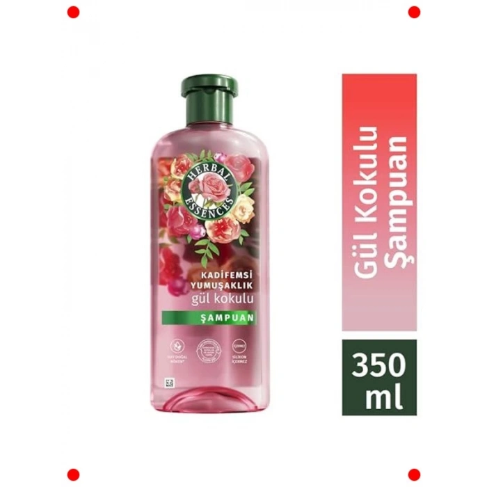 Kadifemsi Yumuşaklık Gül Kokulu Şampuan 350 ml