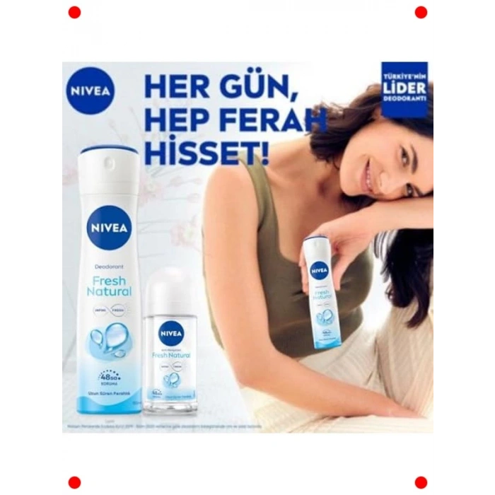 Kadın Fresh Natural Sprey Deodorant 48 Saat Koruma