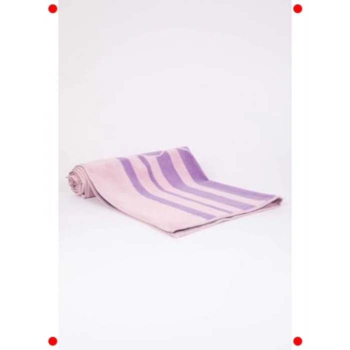 Kadın Pamuklu Plaj Havlusu - Lila Renk