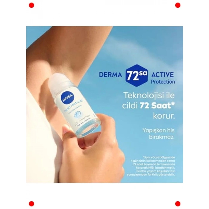 Kadın Roll-on Deodorant | 72 Saat Ferahlık | 50 ml