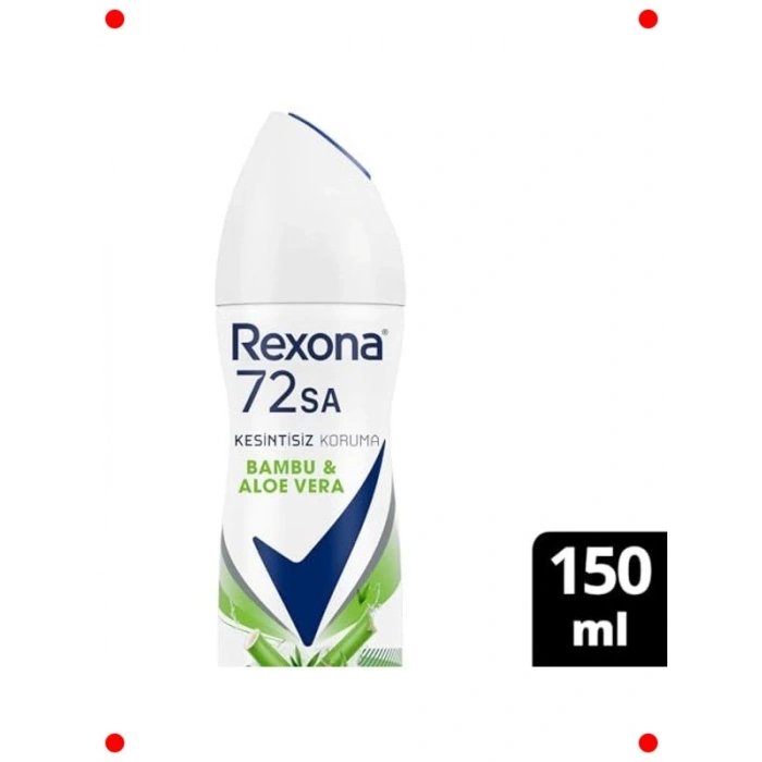 Kadın Sprey Deodorant Bambu & Aloe Vera, 150 ml