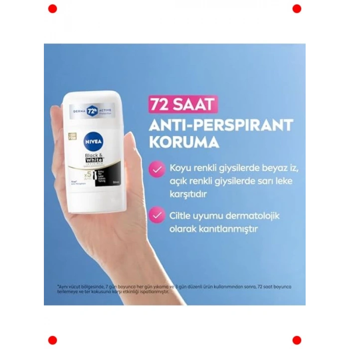 Kadın Stick Deodorant 72 Saat Koruma 50 ml