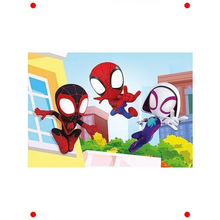 Kahramanlar Temalı Çocuk Yapbozu - 20 Parça